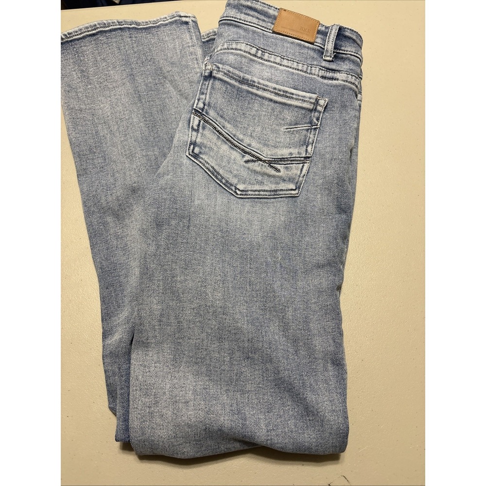BKE Jeans Women's 31 x 33-1/2 Payton Bootcut Stretch Cowgirl Boots Blue Denim